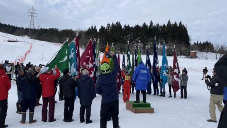 砺波市民スポーツ大会スキー競技会で選手宣誓